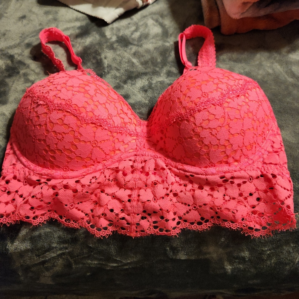 PINK bralette lace